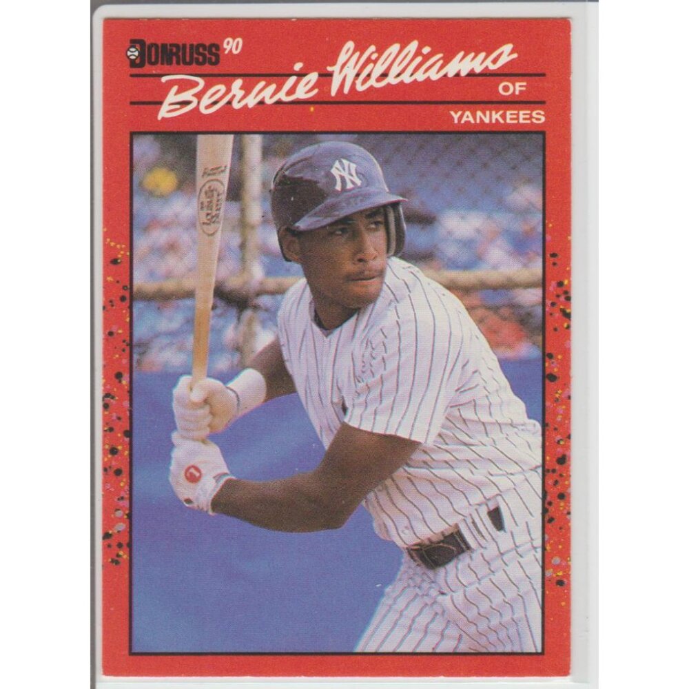 Bernie Williams 1990 Donruss Error / No dot after INC.